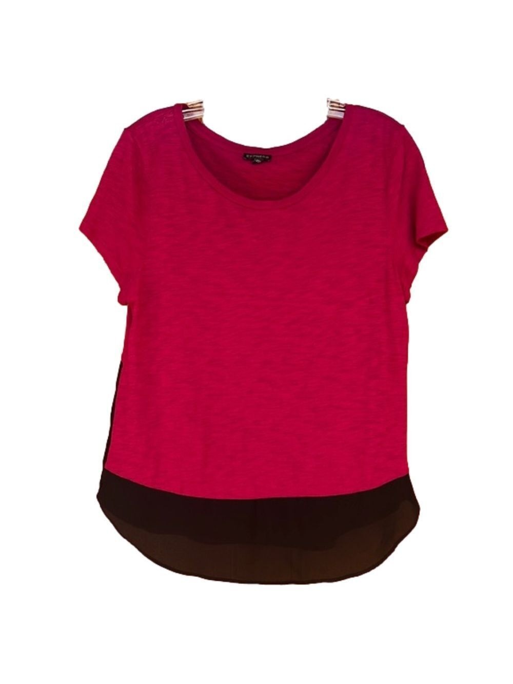 Express Red and Black Short Sleeve Tee